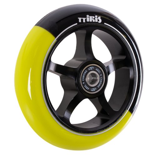 Колесо для трюкового самоката TechTeam X-Treme 110*24 мм, Iris, black-yellow