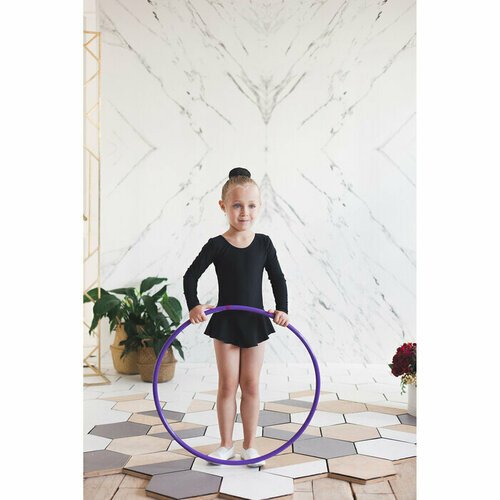 Grace Dance Обруч профессиональный для художественной гимнастики, дуга 18 мм, d=85 см, цвет фиолетовый