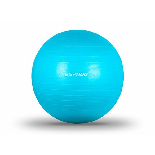 Мяч гимнастический ESPADO 65см антивзрыв, голубой