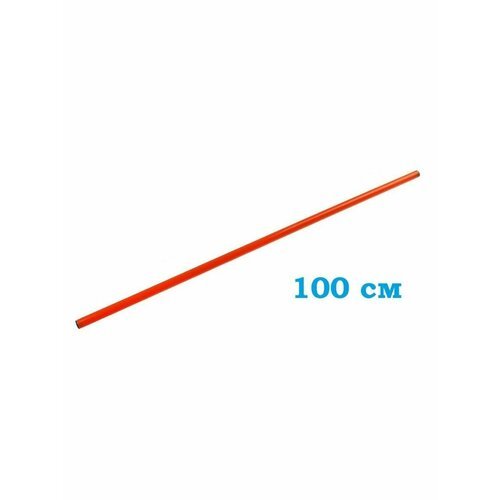 Палка гимнастическая для ЛФК пластиковая Mr.Fox, длина 100 см, оранжевый