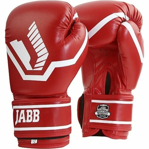 Перчатки бокс.(иск. кожа) Jabb JE-2015/Basic 25 красный 8ун.