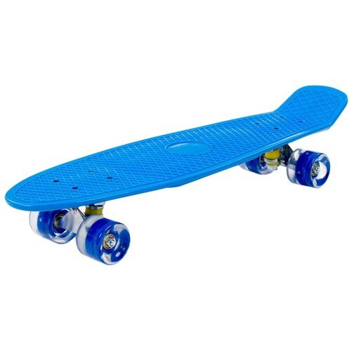 Детский скейтборд Полесье 89359, 26x7.3, синий/синий