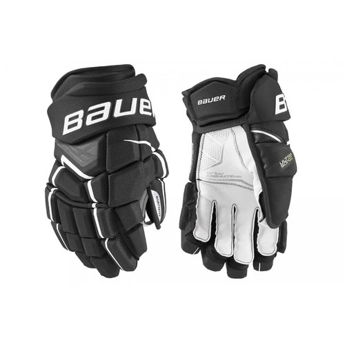 Краги хоккейные перчатки 14 черно-белые