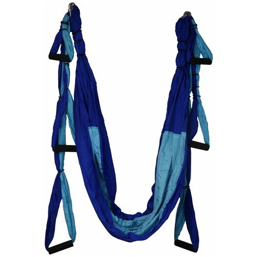 Гамак для йоги Midzumi Yoga Fly (синий/голубой)