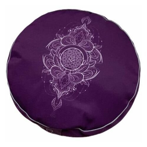 Подушка для медитации Чакра Сахасрара фиолетовая