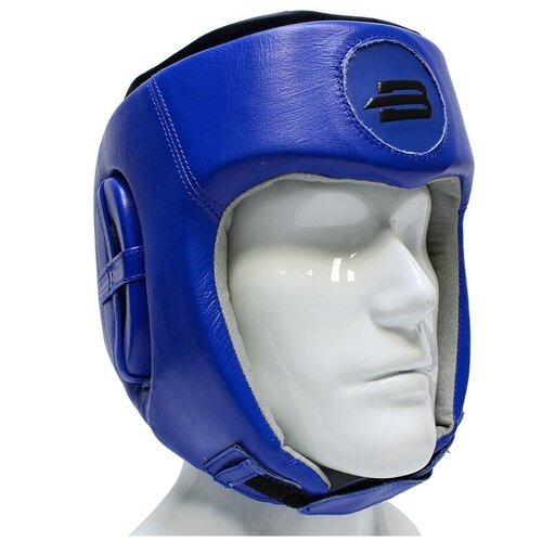 Шлем боксёрский открытый BoyBo Leather Blue, S