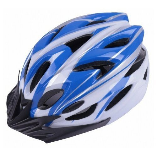 Шлем велосипедный Vinca Sport VSH 25, взрослый, IN-MOLD, сине-белый, VSH 25 Blue-White (L) (Размер: L (58-62) (VSH 25 blue-white (L)))
