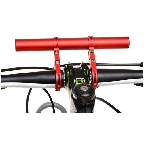 Выносной удлинитель руля с двумя кронштейнами для электросамоката и велосипеда, Красный