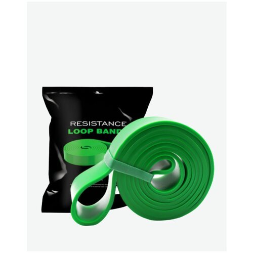 Эспандер, резиновая петля сопротивления для подтягиваний, зеленый, 54 кг