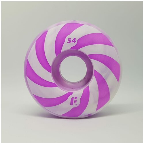 Колеса для скейтборда Footwork swirl purple, размер 52 мм, жесткость 99a, форма classic