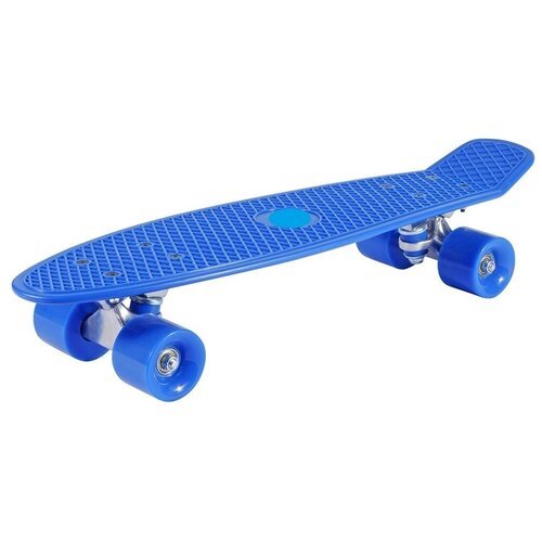 Скейт (пенни) однотонный, колеса однотонные (Yb101a), синий