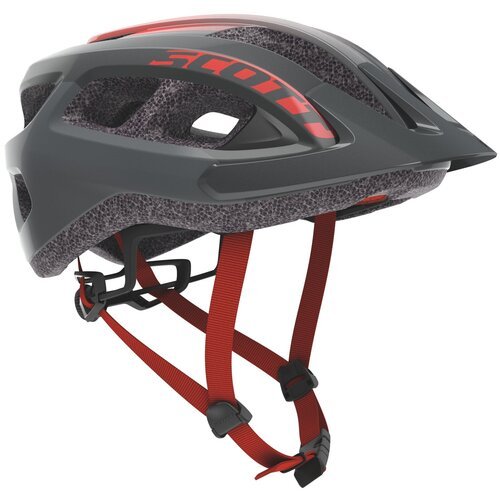 Велошлем Scott Supra серый/красный, размер 54-61