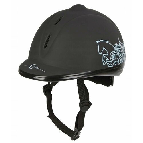 Шлем для верховой езды Kerbl Covalliero Beauty р-р 52-55 черный