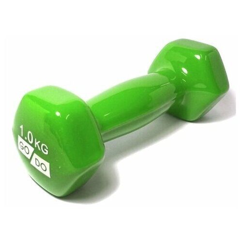 Гантель Go Do неопреновая оболочка, зеленый 1 кг - Sport Steel