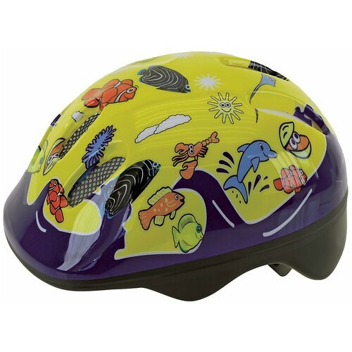 Шлем детский Ventura 6 отверстий, 52-56см желтый 5-731076