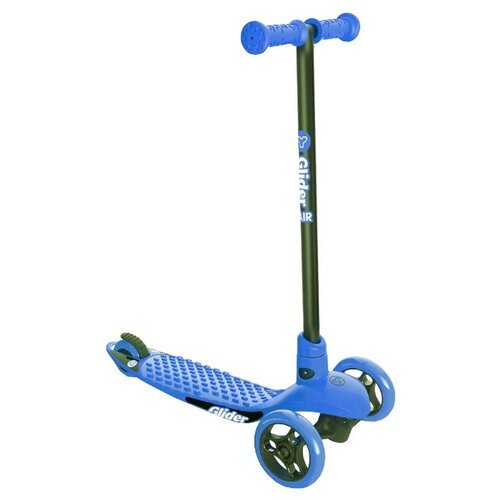 Детский городской самокат 3-колесный Yvolution Glider Air , синий