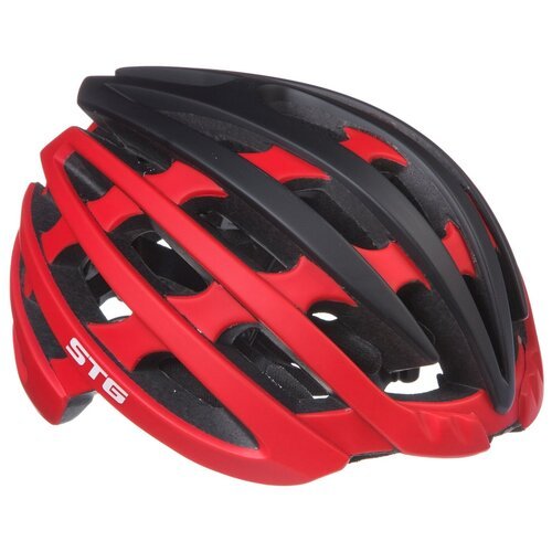 Шлем STG, размер L (58-61) cm, HB97-D красно/черный с фикс застежкой.