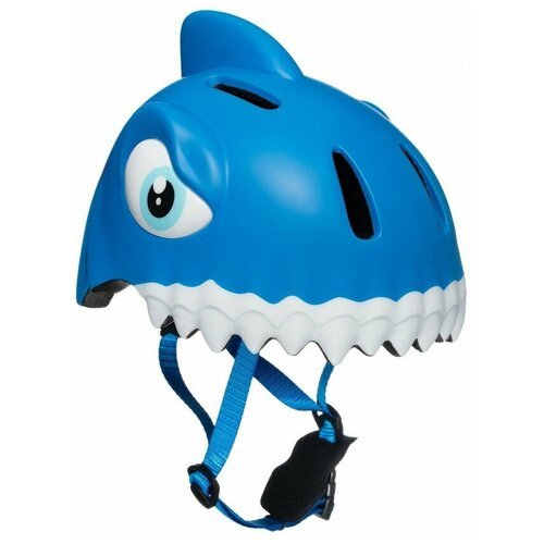 Шлем - Crazy Safety - размер S-M (49-55 см) - Blue Shark/синяя акула - защитный - велосипедный - велошлем – детский