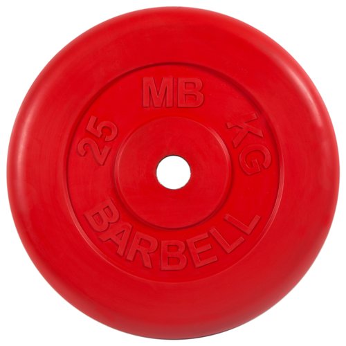 Диск MB Barbell Стандарт MB-PltC31 25 кг красный