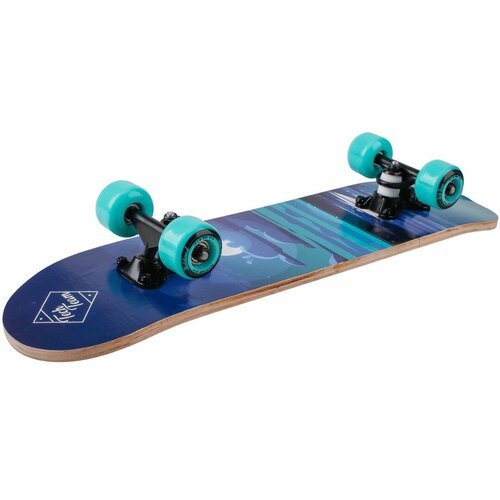 Деревянный скейтборд PROFI (голубой)
