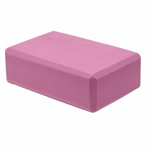 Блок для йоги 23x15x8 см розовый