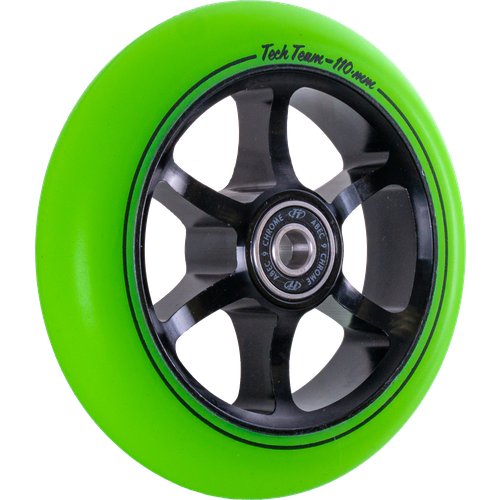 Колесо для трюкового самоката TechTeam X-Treme, 110*24мм, 6ST, green