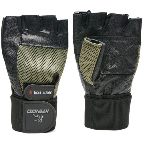 Перчатки для фитнеса Kango WGL-068 Black/Grey S