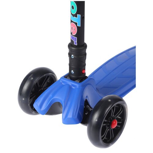 Трехколесный складной самокат Scooter MAXI синий