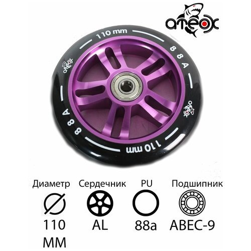 Колеса ATEOX 0 фиолетовый