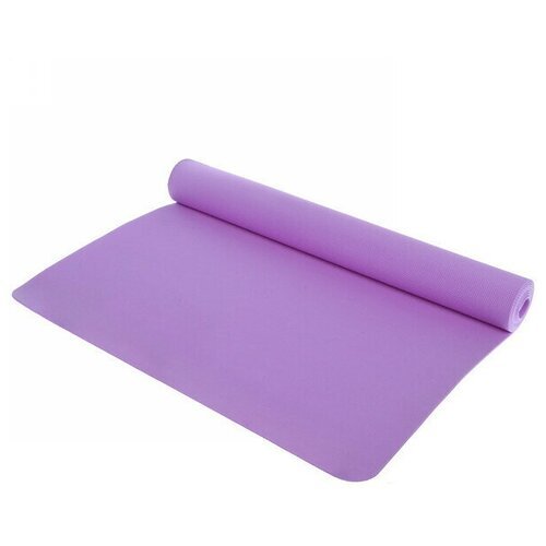 Коврик для йоги и фитнеса нескользящий 3 мм 173х61 см 'Умиротворение' EVA, фиолетовый