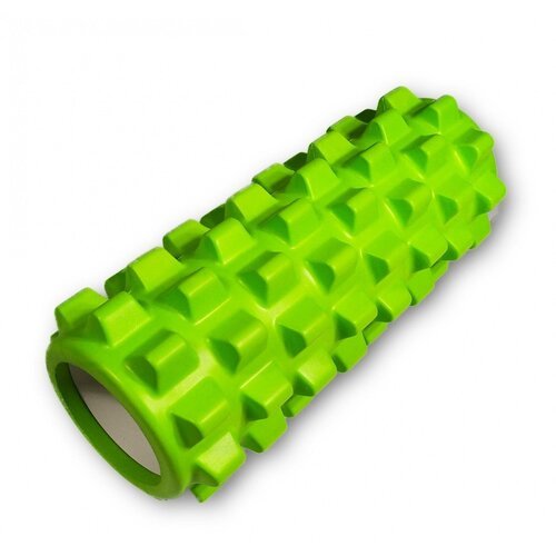 Валик для спины массажный МФР ролик Цилиндр для фитнеса зеленый