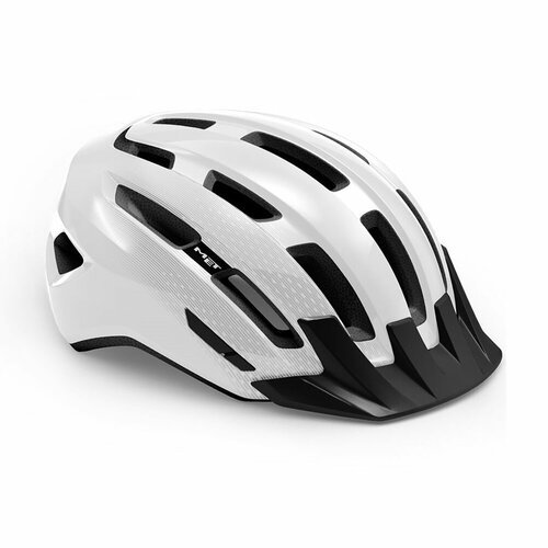 Велошлем Met Downtown Helmet (3HM131CE00) 2022, цвет Белый, размер шлема M/L (58-61 см)