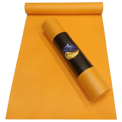 Коврик для йоги и фитнеса RamaYoga Yin-Yang PRO, оранжевый, размер 200 х 80 х 0,45 см
