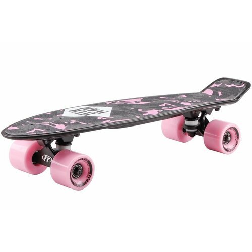 Скейтборд пластик Kiwi 22 black/pink