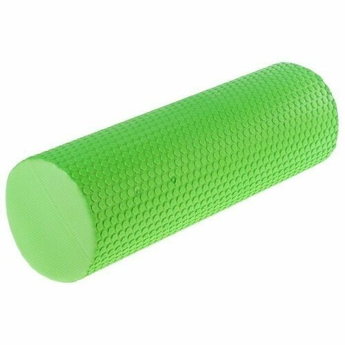 Ролик (роллер, цилиндр) для йоги, массажный 45 х 15 см, цвет зелёный
