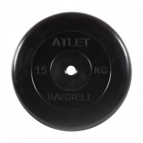 Диск MB Barbell MB-AtletB26 15 кг 1 шт. черный