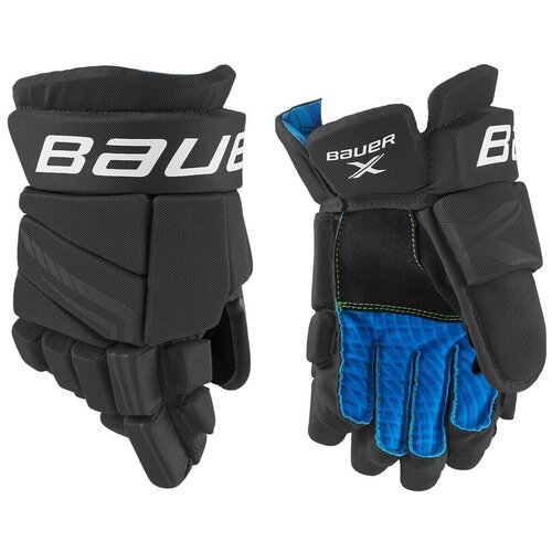 Перчатки хоккейные BAUER X S21 INT 1058649 (12 / черный-белый)