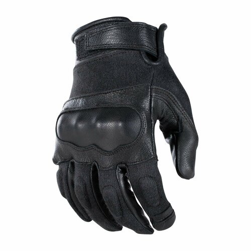 Тактические перчатки Tactical Gloves Leather Kevlar black