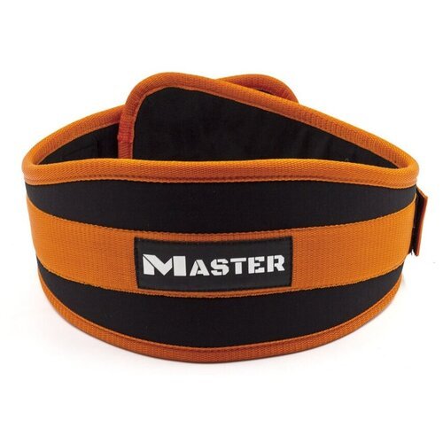 Пояс Master анатомический M оранжевый/черный