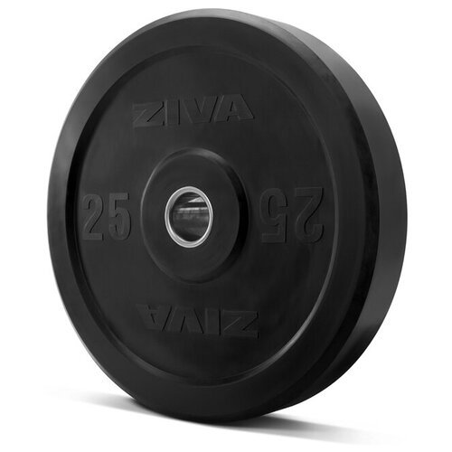 Диски 51 мм Ziva Диск бампированный ZIVA 25 кг серия Pro FЕ (резиновое покрытие) ZFT-BPRB-0681