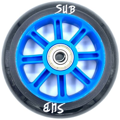 Колесо для трюкового самоката SUB, пластиковое, с подшипником ABEC 9, 100 мм, синий, 00-180092