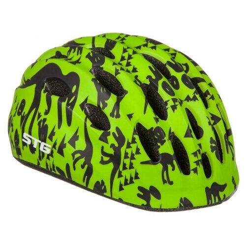 Шлем защитный STG, HB10, M, черный/зеленый