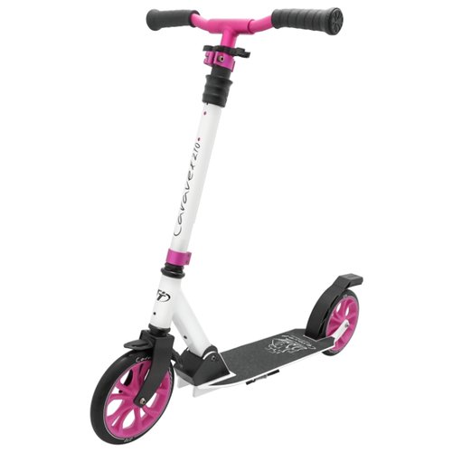 Детский 2-колесный городской самокат TechTeam Caravel 210 2020, белый/розовый