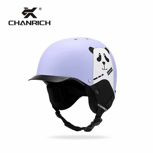 Шлем горнолыжный Chanrich Bear Purple L (59-61), фиолетовый