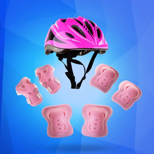 Набор (шлем, защита) SET WX-A14 розовый