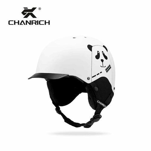 Шлем горнолыжный Chanrich Bear White L (59-61), белый
