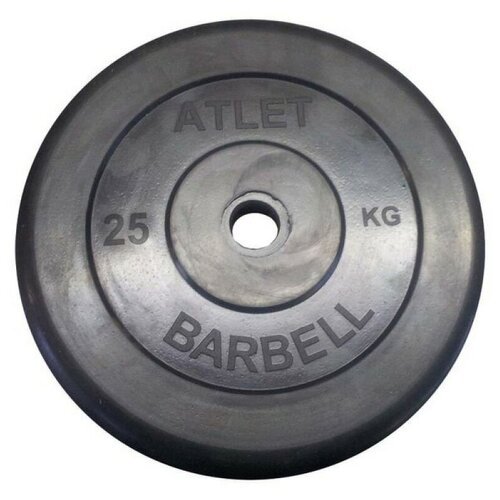 Диск MB Barbell MB-AtletB31 25 кг 25 кг 1 шт. 50 см 40 см черный