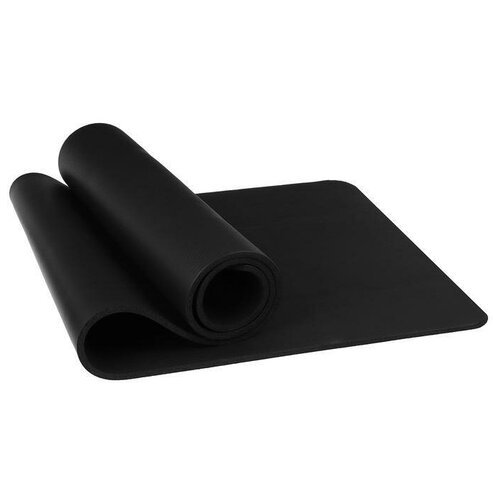 Коврик для йоги 183 х 61 х 1 см, цвет чёрный