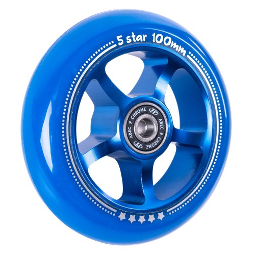 Колесо для самоката X-Treme 100*24мм 5 star blue