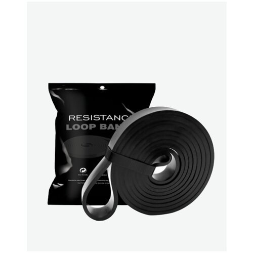 Эспандер, резиновая петля сопротивления для тренировок, черный, 27 кг